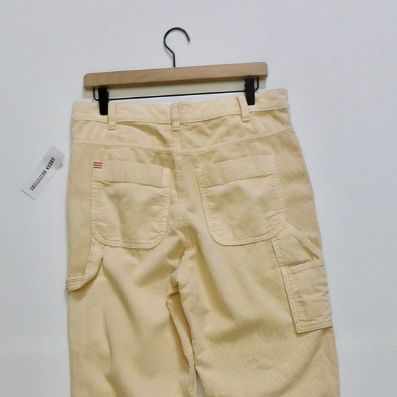 NWT!! Urban Outfitters BDG Corduroy Carpenter Pants Mago Ivory Yellow Size 8 - Picture 10 of 16